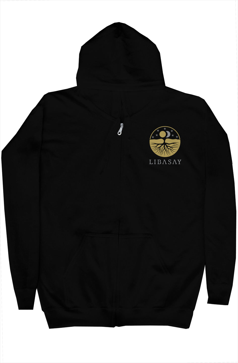 Black zip hoody