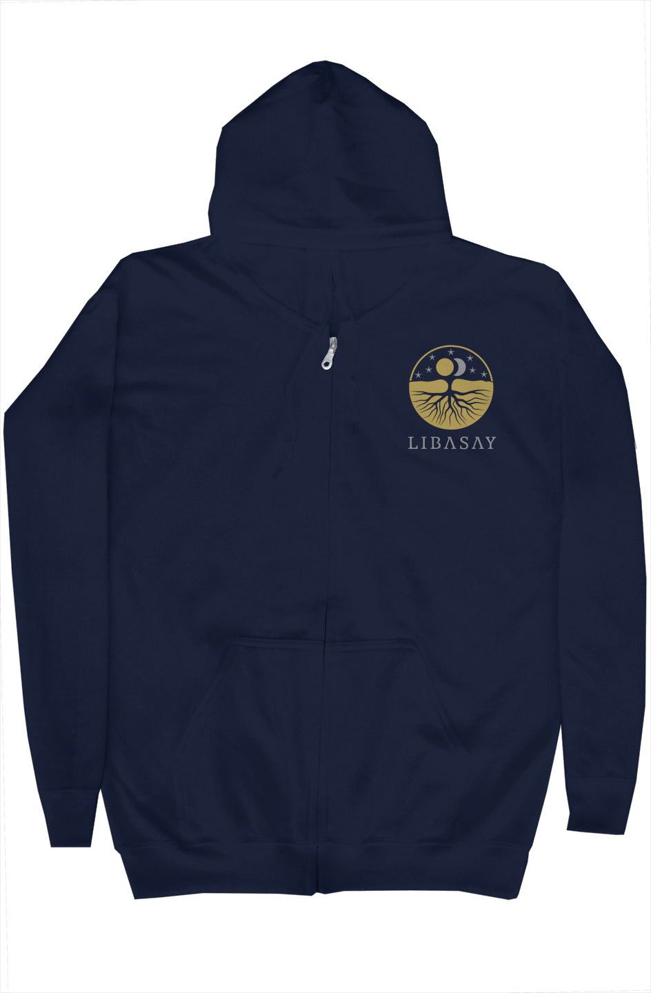 Navy zip hoody